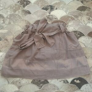 See by Chloe Silk Cotton Paperbag Waist Skirt Mauve US Size 10